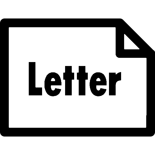 Letter landscape
